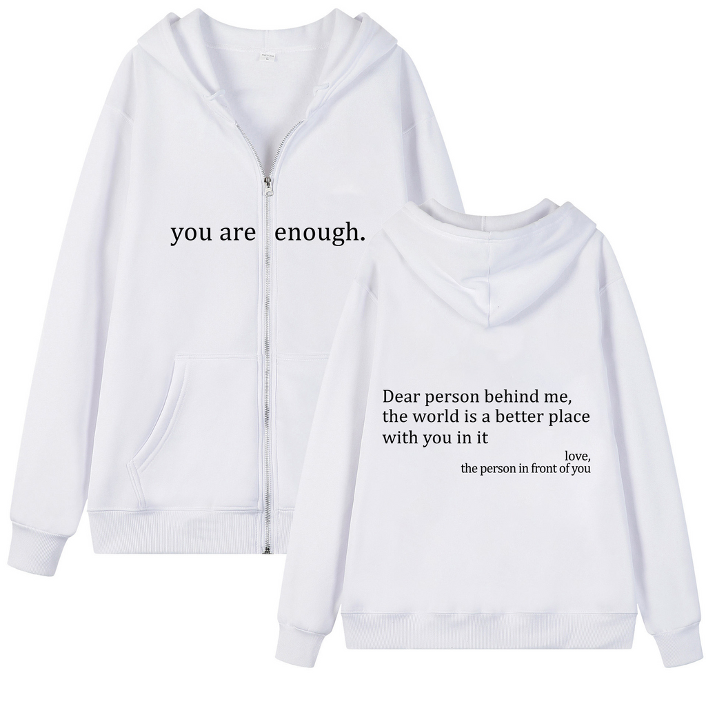 .You Are Enough Zipper.