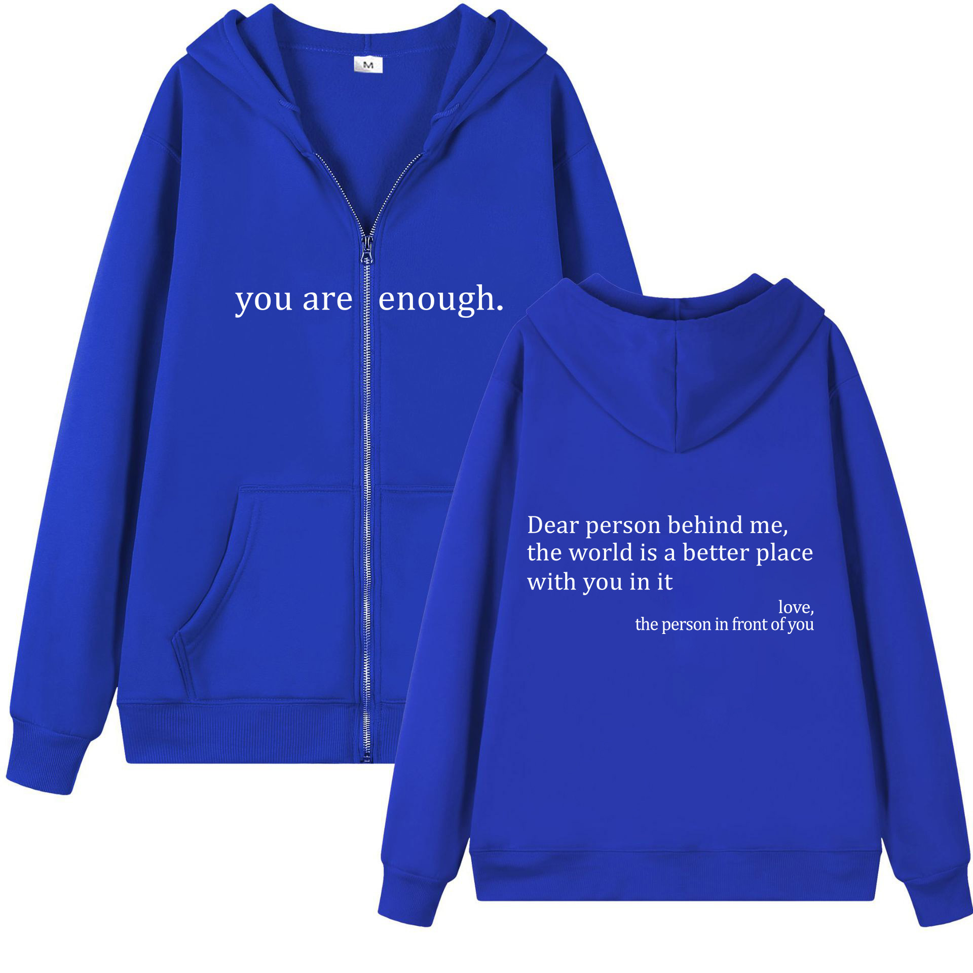 .You Are Enough Zipper.