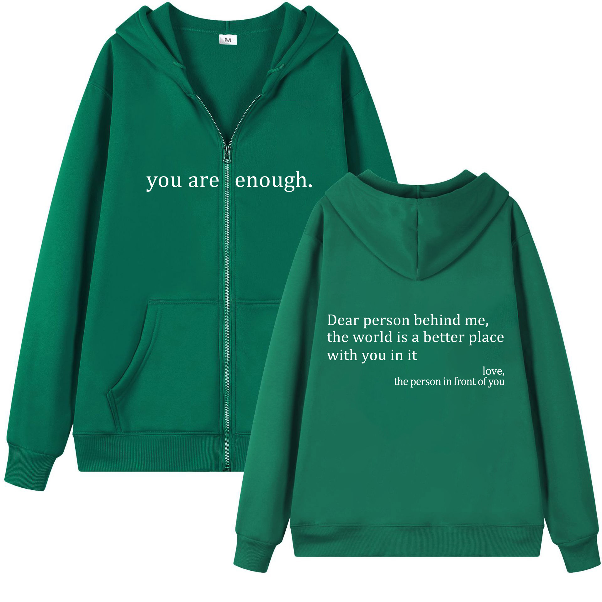 .You Are Enough Zipper.