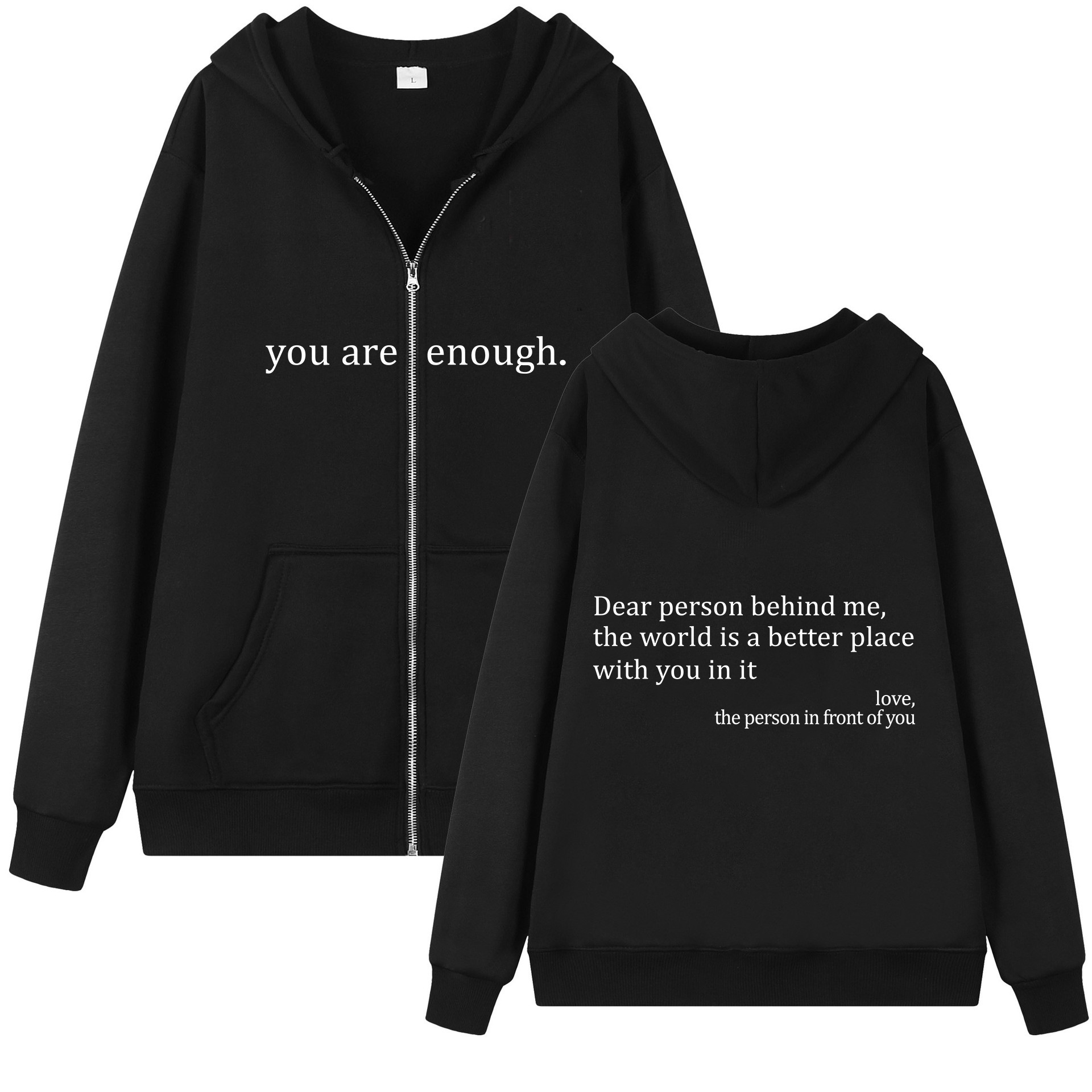 .You Are Enough Zipper.