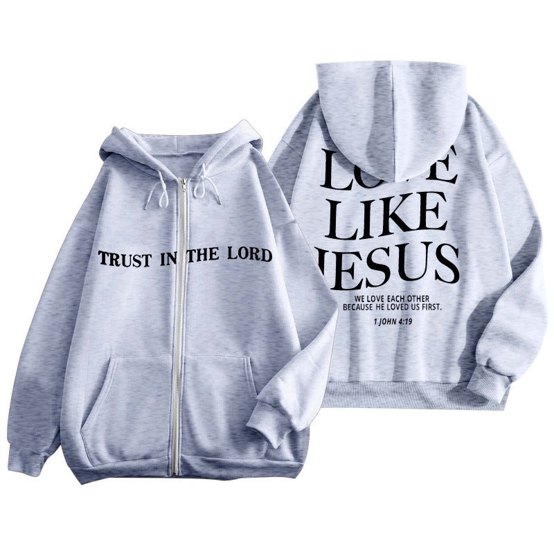 Love Like Jesus Zipper Hoodie