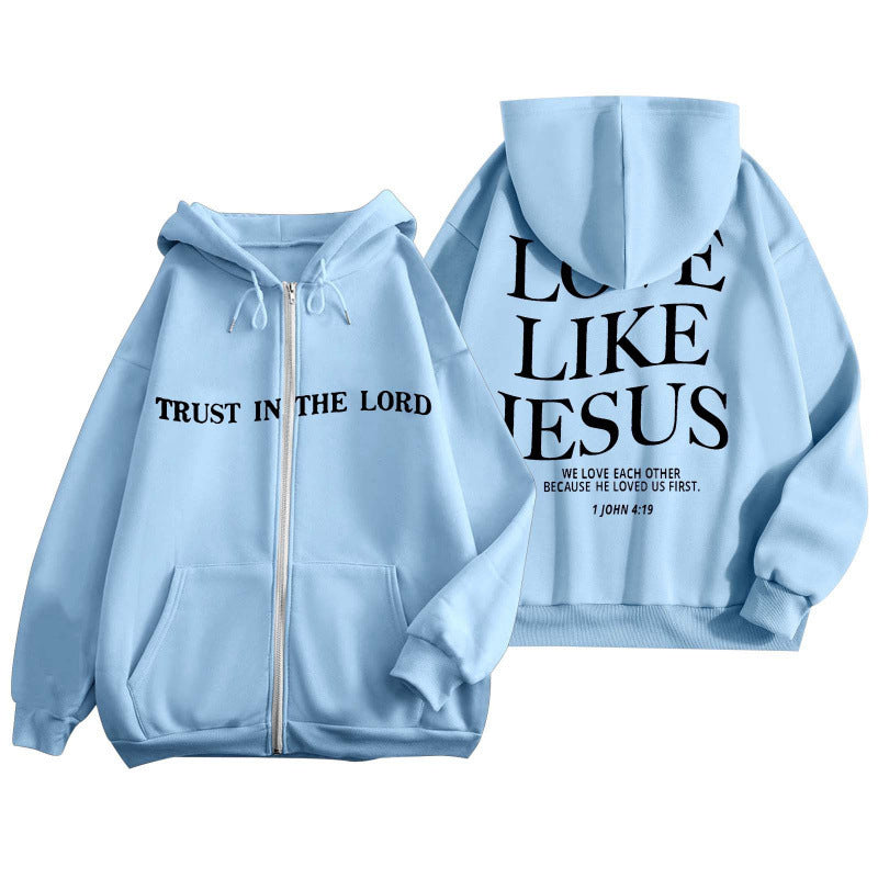Love Like Jesus Zipper Hoodie