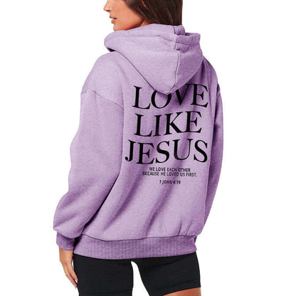 Love Like Jesus Zipper Hoodie
