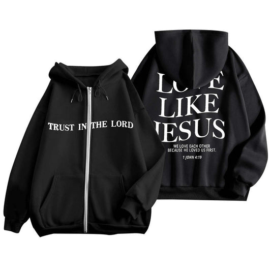 Love Like Jesus Zipper Hoodie
