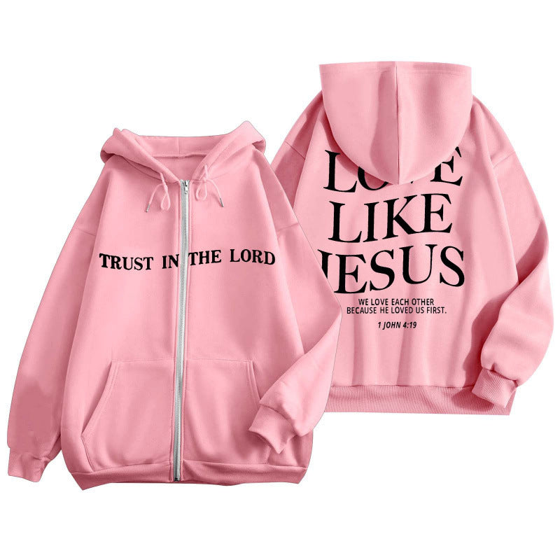 Love Like Jesus Zipper Hoodie