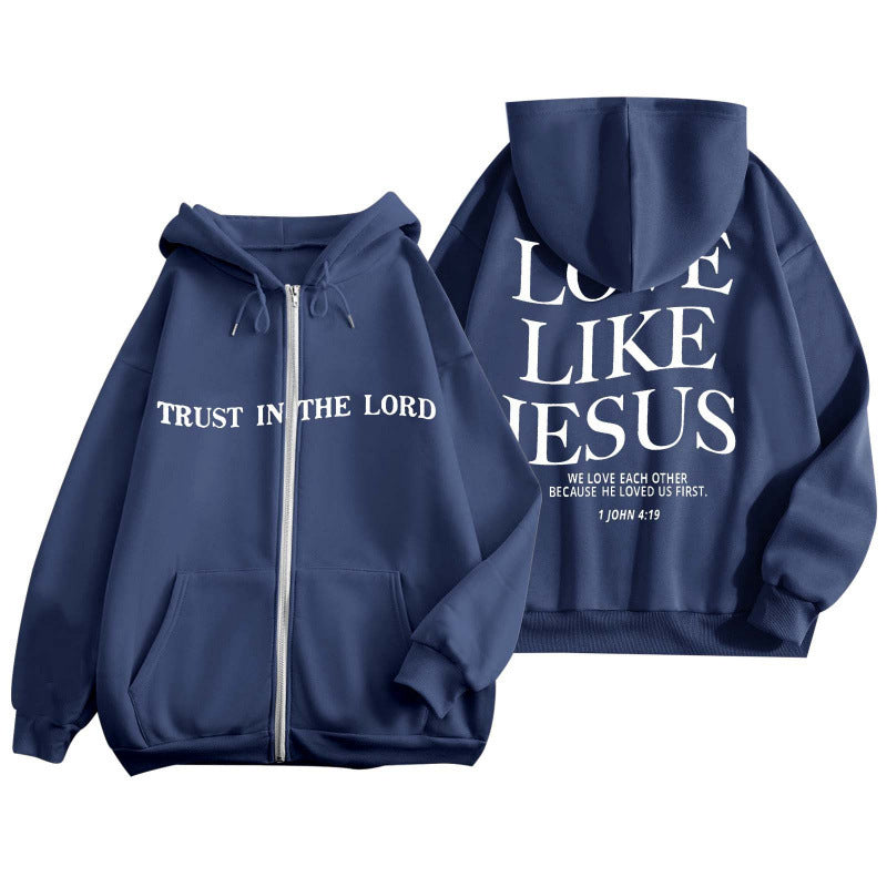 Love Like Jesus Zipper Hoodie