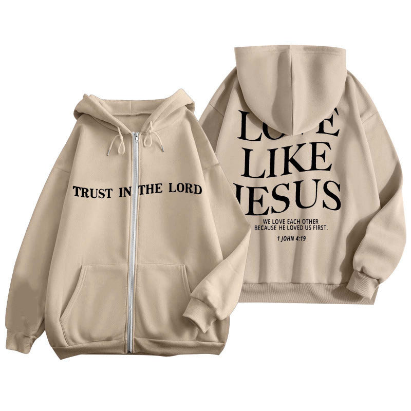 Love Like Jesus Zipper Hoodie
